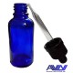 Glass Bottle Blue - 30 ml - Bottles and more