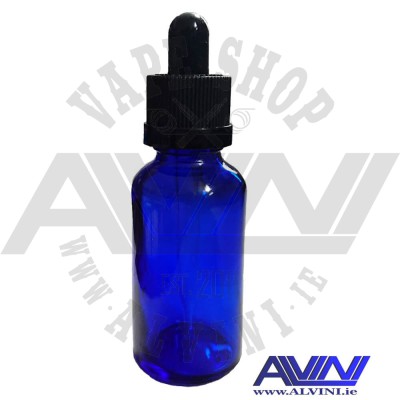 Glass Bottle Blue - 30 ml - Bottles and more