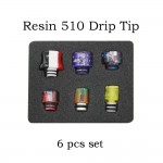 Resin Drip Tips 510 - 6 Pcs