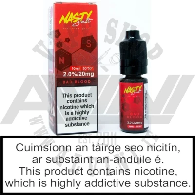 Bad Blood NicSalt - BadBlood Salt Bad Blood NicSalt - Nasty Juice