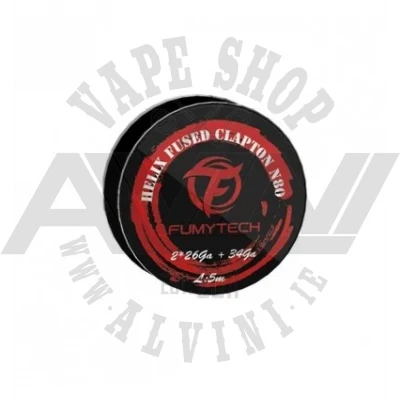 Fused Clapton Wire N80 26x2+34GA - 5M - Fused Clapton N80 Fused Clapton Wire N80 26x2+34GA - 5M - Wire & Wicks