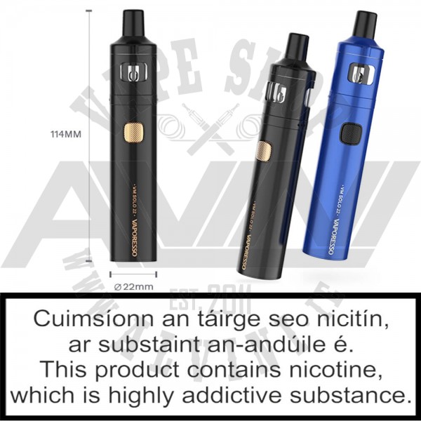 VM Solo 22 Starter Kit - Vaporesso Ireland|Limerick|Kilkenny|Nenagh VM Solo 22 Starter Kit - Vaporesso Ireland|Limerick|Kilkenny|Nenagh