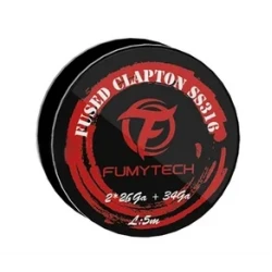 Fused Clapton Wire SS316 26x2+34GA - 5M