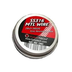 MTL Fused Clapton Wire SS316L 28x2+38 ga 5 M