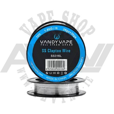 Clapton SS316L Wire 26+30GA - Wire & Wicks
