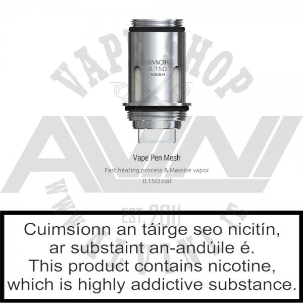 smok vape pen strip coil SMOK Vape Pen 22 Replacement Coil 0.3ohm/0.25ohm/0.15ohm/0.15ohm Coils main image 1