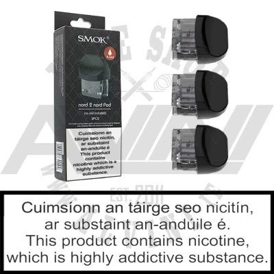 Smok Nord 2 Replacement Pod x 3 pack - Nord 2 Pod x 3 Smok Nord 2 Replacement Pod x 3 pack - Regular Tanks
