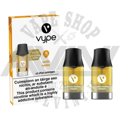 Vype ePod Pods - Vanilla Medley - 2 pcs - Vanilla Medley Vype ePod Pods - Vanilla Medley - 2 pcs - Regular Tanks