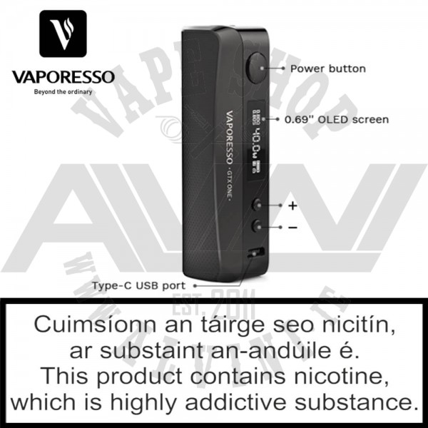Vaporesso GTX One Mod 40W - Ireland|Limerick|Nenagh|RoscreaCarrick-On-Suir