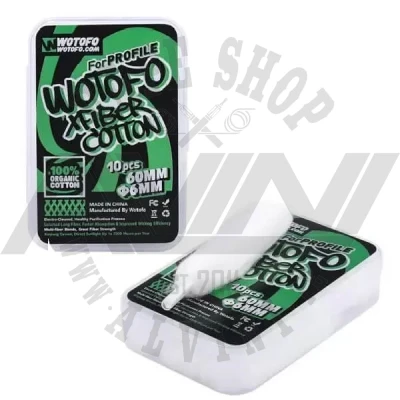 xFiber Cotton 6 mm 10 pcs - xFiber Cotton xFiber Cotton 6 mm 10 pcs - Wire & Wicks