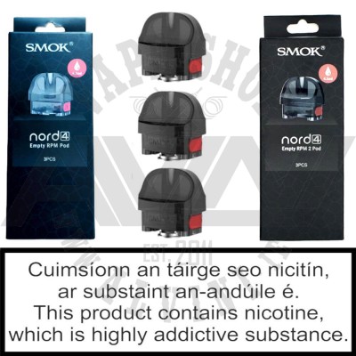 Smok Nord 4 Replacement Pods x 3 pack - Nord 4 RPM Pod x 3 Smok Nord 4 Replacement Pods x 3 pack - Regular Tanks