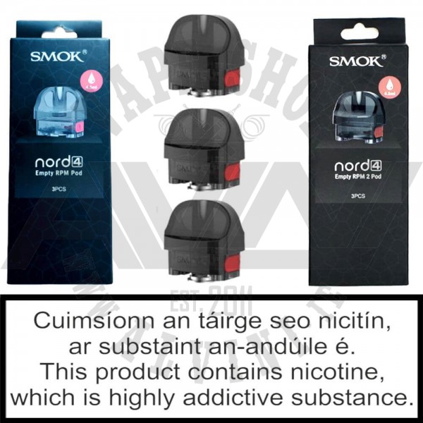 Smok Nord 4 Replacement Pods x 3 pack|Ireland|Nenagh|Limerick|Roscrea