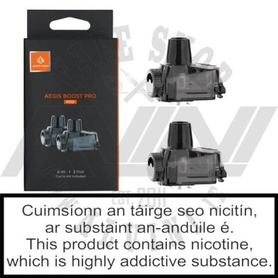 Aegis Boost PLUS/PRO Spare Pod x 2 - Rebuildable Tanks