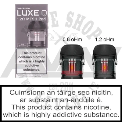 Luxe Q Spare Pods - Luxe Q Pod Luxe Q Spare Pods - Tanks & Clearomizers