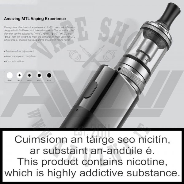 no nicotine elux liquid Aspire ZELOS 3 80W Starter Kit main image 1
