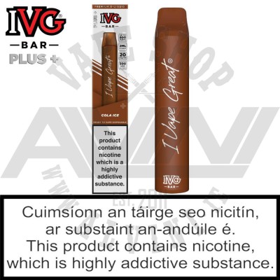 Cola Ice -  IVG Plus Bar - IVG Cola Ice Cola Ice -  IVG Plus Bar - IVG Vape Bar