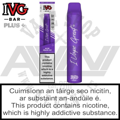 Aloe Grape Ice - IVG Plus Bar - IVG Vape Bar