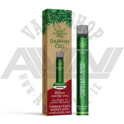 Cherries, Red Berries & Menthol CBD Disposable Vape Pen - CBD Disposables