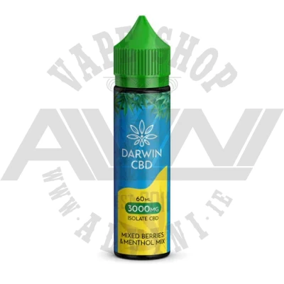 Mixed Berries & Menthol Mix - Darwin CBD 3000 mg - CBD e-Liquids Ireland