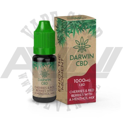 Cherries, Red Berries & Menthol - Darwin CBD 1000 mg CBD 10 ml Cherries, Red Berries & Menthol - Darwin CBD 1000 mg - CBD e-Liquids Ireland