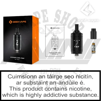 Geekvape Z MTL Tank - Z Tank MTL Ireland Geekvape Z MTL Tank - Regular Tanks