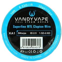 MTL Superfine Clapton Wire KA1 30+38 ga 10ft MTL Superfine Clapton Wire KA1 30+38 ga 10ft