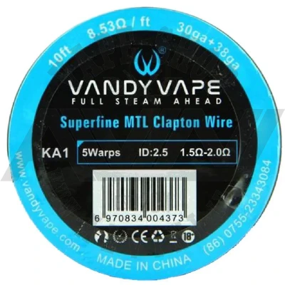 MTL Superfine Clapton Wire KA1 30x38 ga 10ft - Wire & Wicks