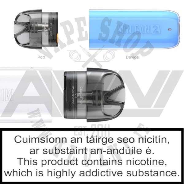Non-replaceable CoilStandard Version Aspire Minican 2 Pod Kit