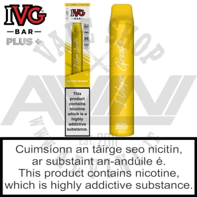 Exotic Mango - IVG Plus Bar - IVG Plus Exotic Mango Exotic Mango - IVG Plus Bar - IVG Plus Vape Bar