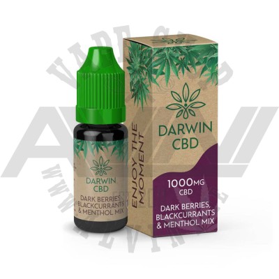 Dark Berries, Blackcurrant & Menthol Mix - Darwin CBD 1000 mg - CBD e-Liquids Ireland