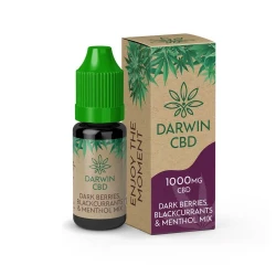 Dark Berries, Blackcurrant & Menthol Mix - Darwin CBD - 10 ml - 1000 mg Dark Berries, Blackcurrant & Menthol Mix - Darwin CBD - 10 ml - 1000 mg