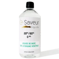 e-Saveur DIY 80/20 VG/PG Vape base 1L