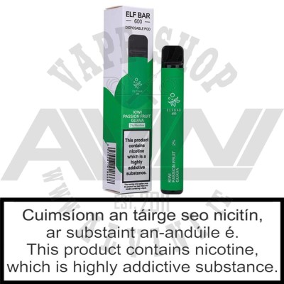 Kiwi Passionfruit Guava - Disposable Vape - 20 mg - Elfbar Disposable