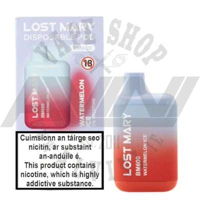 Watermelon Ice - Lost Mary BM600 Disposable Vape - Elfbar Disposable