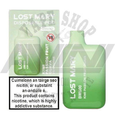 Kiwi Passionfruit Guava - Lost Mary BM600 Disposable Vape - Elfbar Disposable
