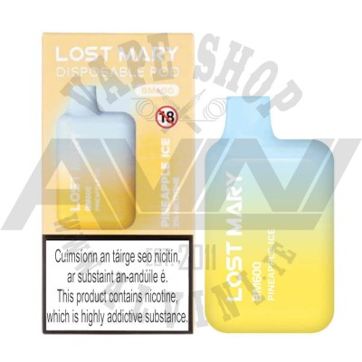 Pineapple Ice - Lost Mary BM600 Disposable Vape - Elfbar Disposable