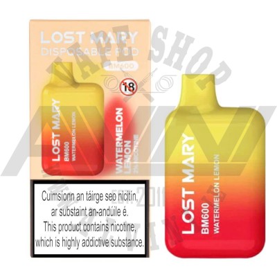 Watermelon Lemon - Lost Mary BM600 Disposable Vape - Elfbar Disposable
