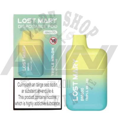 Tripple Melon - Lost Mary BM600 Disposable Vape - LM Tripple Melon Tripple Melon - Lost Mary BM600 Disposable Vape - Elfbar Disposable
