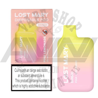 Pink Lemonade - Lost Mary BM600 Disposable Vape - Elfbar Disposable