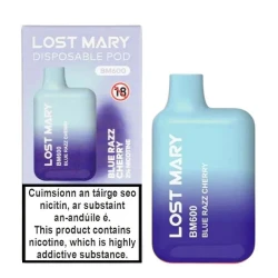 Blue Razz Cherry - Lost Mary BM600 Disposable Vape Blue Razz Cherry - Lost Mary BM600 Disposable Vape