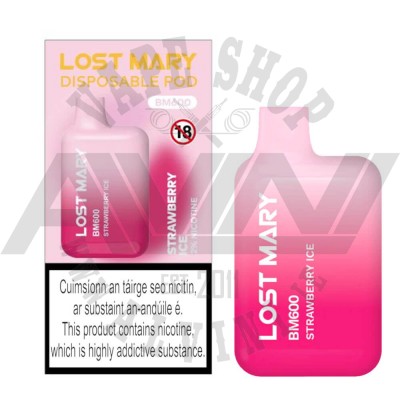 Strawberry Ice - Lost Mary BM600 Disposable Vape - Elfbar Disposable