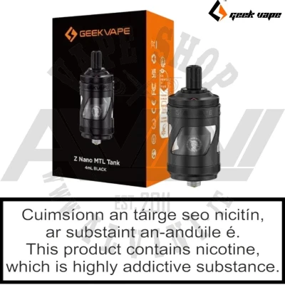 Z Nano MTL Tank - Z Nano MTL Tank Z Nano MTL Tank - Regular Tanks
