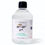 e-Saveur DIY 80/20 VG/PG - 500 ml Vape base