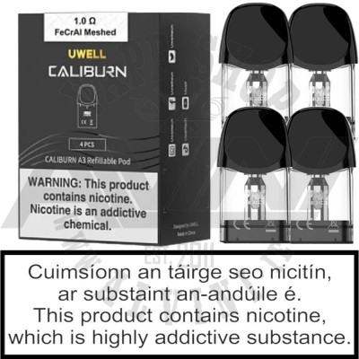 Caliburn A3 Replacement Pod - Caliburn A3 Pod Caliburn A3 Replacement Pod - Regular Tanks