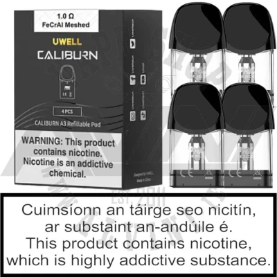 Caliburn A3 Replacement Pod - Caliburn A3 Pod Caliburn A3 Replacement Pod - Regular Tanks