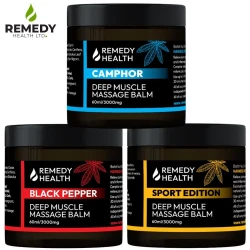 Remedy Heath CBD Muscle Massage Balm Remedy Heath CBD Muscle Massage Balm