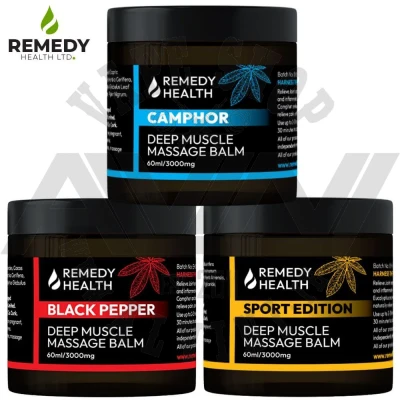 Remedy Heath CBD Muscle Massage Balm - CBD Balms