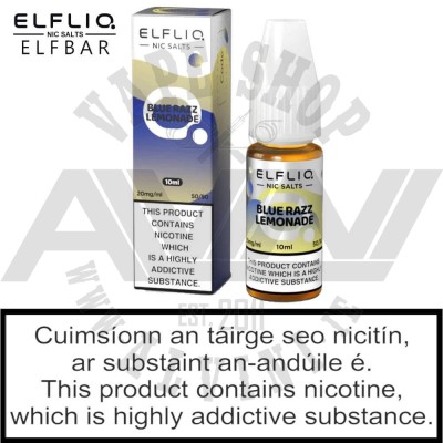 ElfLiq Blue Razz Lemonade Nic Salt - ElfLiq Blue Razz ElfLiq Blue Razz Lemonade Nic Salt - ElfLiq NicSalt