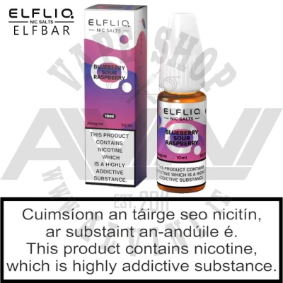 ElfLiq Blueberry Sour Raspberry Nic Salt - ElfLiq Blueberry Sour Raspberry ElfLiq Blueberry Sour Raspberry Nic Salt - ElfLiq NicSalt