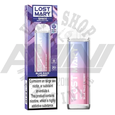 Blue Razz Cherry - Lost Mary QM600 Disposable Vape - QM600 Blue Razz Cherry Blue Razz Cherry - Lost Mary QM600 Disposable Vape - Lost Mary